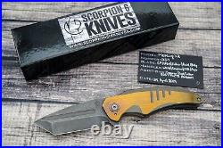Scorpion 6 Knives Custom Mektig V2, CPM 154, 2-Tone Bronze Anodized Titanium
