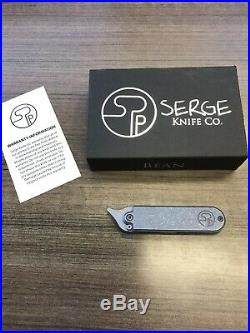 Serge Panchenko Bean Gen 2 Acidwashed Blade Slipjoint Flipper Pocket Knife