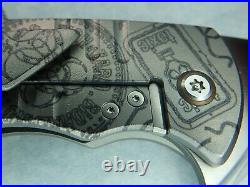 Sergey Rogovets Knives Model XR-4 Titanium Biohazard Mokuti Backspacer Knife