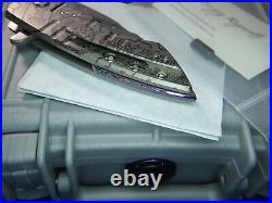 Sergey Rogovets Knives Model XR-4 Titanium Biohazard Mokuti Backspacer Knife