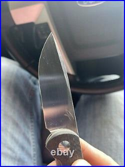 Shamcloni Front Flipper Liner Lock 3.375 M390 Steel EDC Bull Shamwari Knife