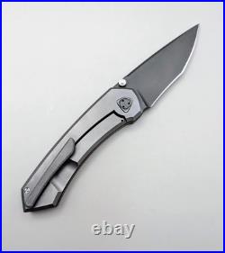 Sharknivco Knives, Edison Barajas Custom Shiru, RWL-34, Milled Ti, 06/24 USA