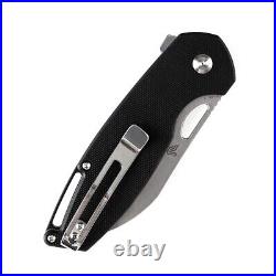 Sheepsfoot Knife Folding Pocket Hunting Survival Tactical 154CM Steel G10 Fibers