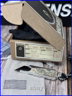 Ship John X Good Art Hlywd Little Cutter Knife Bull Solid 925 Silver Very Rare