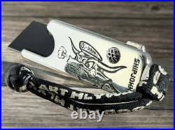 Ship John X Good Art Hlywd Little Cutter Knife Bull Solid 925 Silver Very Rare
