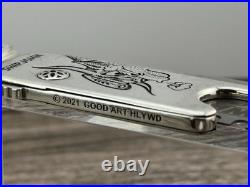 Ship John X Good Art Hlywd Little Cutter Knife Bull Solid 925 Silver Very Rare