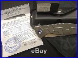 Shirogorov F95 T M390 Blade Flipper Titanium with SHIROGOROV Leather case