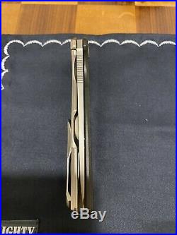 Shirogorov Hati Frame Lock Flipper Black G10 M390 on Washers Rare