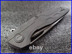 Shirogorov Knives Custom Division CD 111 Ti, Roller Bearings, S90V, 4.37 Blade