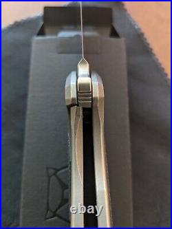 Shirogorov Knives F95NL Elmax Blade Titanium Frame Lock Black Micarta Inlays Box