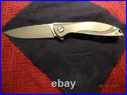 Shirogorov NeOn Ultra Lite Titanium Elmax MRBS Pocketknife Used
