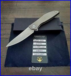 Shirogorov Neon Zero 3.375 Flipper Knife / M390 / MRBS