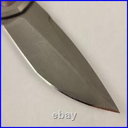 Simeon Custom Knives Yeti Flipper CPM154 RC60 Bronze Certificate of origin