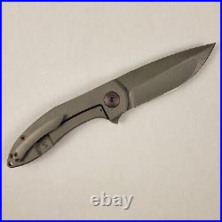 Simeon Custom Knives Yeti Flipper CPM154 RC60 Bronze Certificate of origin