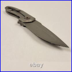 Simeon Custom Knives Yeti Flipper CPM154 RC60 Bronze Certificate of origin