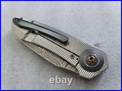 Skiff Made Blades Drifter #240, Mirror Polished Damacore, Zirc, Bronzed Accents