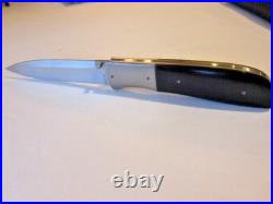 Smith, Michael J. Very Large Mint Liner Lock Tactical Folder Knife