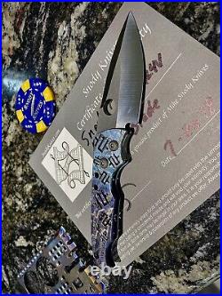 Snody titanium knife and crisis card