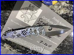 Snody titanium knife and crisis card