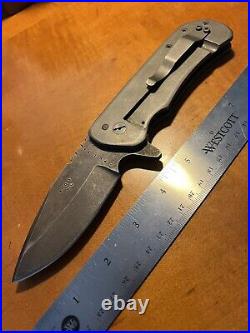 Southpawknives Warbird XL Custom Handmade Lefty Flipper Knife Proto Z-grav