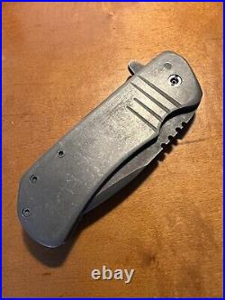 Southpawknives Warbird XL Custom Handmade Lefty Flipper Knife Proto Z-grav