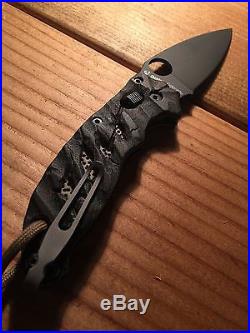 Spyderco Blk Manix 2 Complete Custom Knife Shredded Burg/Blk G10 over Perf Tan