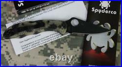 Spyderco C11ZFPGITDBK Delica Zome Glow in Dark FRN Handle Folder Plain Edge NEW