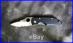 Spyderco C22 Michael Walker Folding Knife withAluminum, Rare 1994