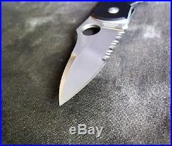 Spyderco C22 Michael Walker Folding Knife withAluminum, Rare 1994