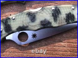 Spyderco Exclusive Endura 4 Knife Zome Limited Glow-in-dark Handle