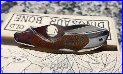 Spyderco Kiwi Knife Dinosaur Bone Santa Fe Stoneworks RARE