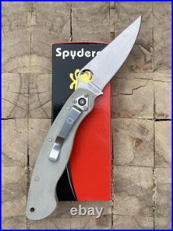Spyderco Knives Military Knife Gray G10 Cruwear Milly Sprint C36GPGY