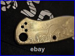 Spyderco Pm2 Paramilitary 2 Brass Scales Custom Deep Engraved One Of A Kind