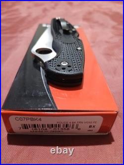 Spyderco Police 4 Lighweight Folding Knife VG10 Steel Blade, Black