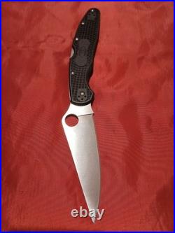 Spyderco Police 4 Lighweight Folding Knife VG10 Steel Blade, Black