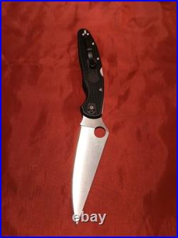 Spyderco Police 4 Lighweight Folding Knife VG10 Steel Blade, Black