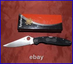 Spyderco Police 4 Lighweight Folding Knife VG10 Steel Blade, Black
