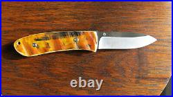 St. Paul Dozier DK-FHL Large Folding Hunter with Himalayan Sheep Horn Scales