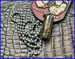 Steel Flame CRUSADER. 45 Reliquary Ash Can with Bead Necklace New (#3)