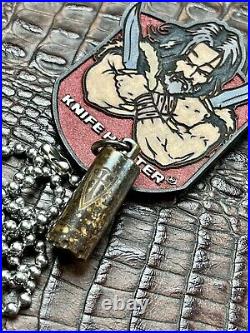 Steel Flame CRUSADER. 45 Reliquary Ash Can with Bead Necklace New (#3)