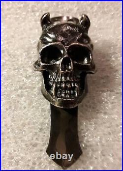 Steel Flame XL Hannya Darkness Torch Clip in Silver (New)