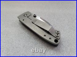 Steven Carroll Custom Knives EDMW (Every Day Modern Wharncliffe), Full Ti, S35VN