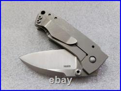 Steven Carroll Custom Knives EDMW (Every Day Modern Wharncliffe), Full Ti, S35VN