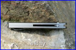 Stonewash Böhler M390 Blades Gray 7075 Aluminum Handle Assisted Pocket Knife Edc