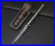 Straightback Knife Folding Pocket Hunting Survival Tactical M390 Steel Titanium