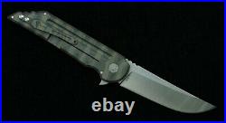 Straightback Knife Folding Pocket Outdoor Hunting Survival S35VN Steel Titanium
