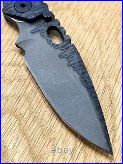 Strider Custom SMF CC Hand Ground Titanium Blade. Excellent Condition