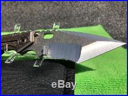 Strider Custom XL fully textured folding knife tanto blade