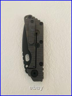 Strider Knives Folder SMF Dagger Grind Black/Flamed Monkey Edge FRAG Pattern
