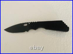 Strider Knives Folder SMF Dagger Grind Black/Flamed Monkey Edge FRAG Pattern